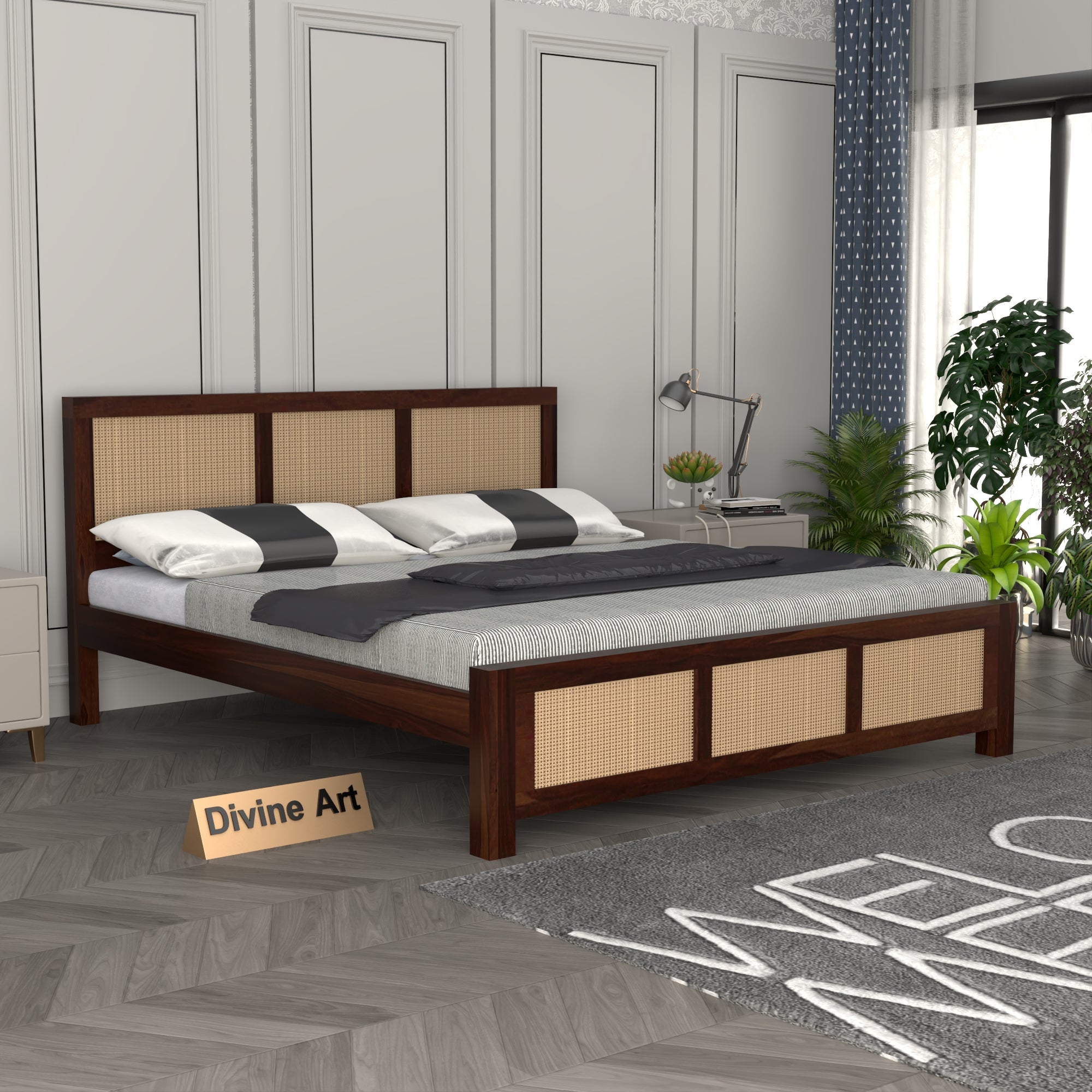 Solid Sheesham Wood king size bed