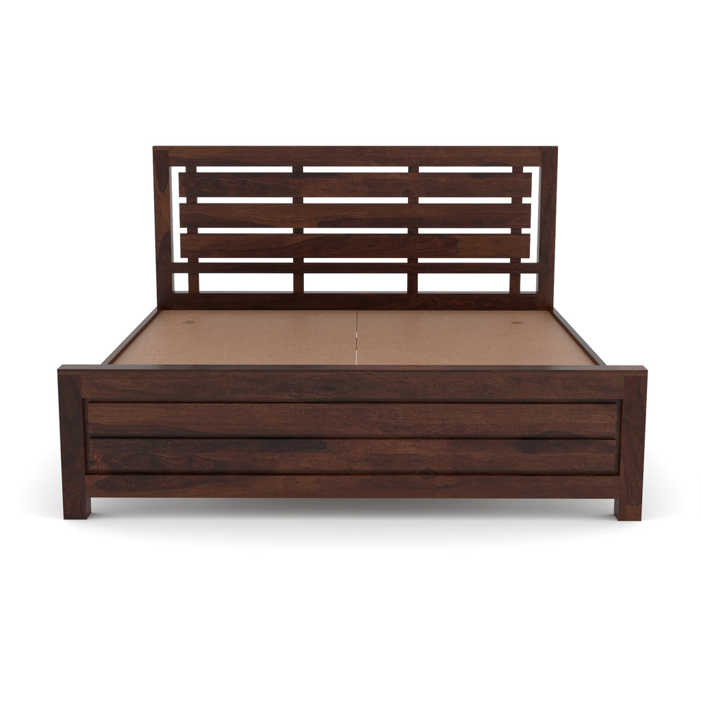 Solid Sheesham Wood king size bed without storage