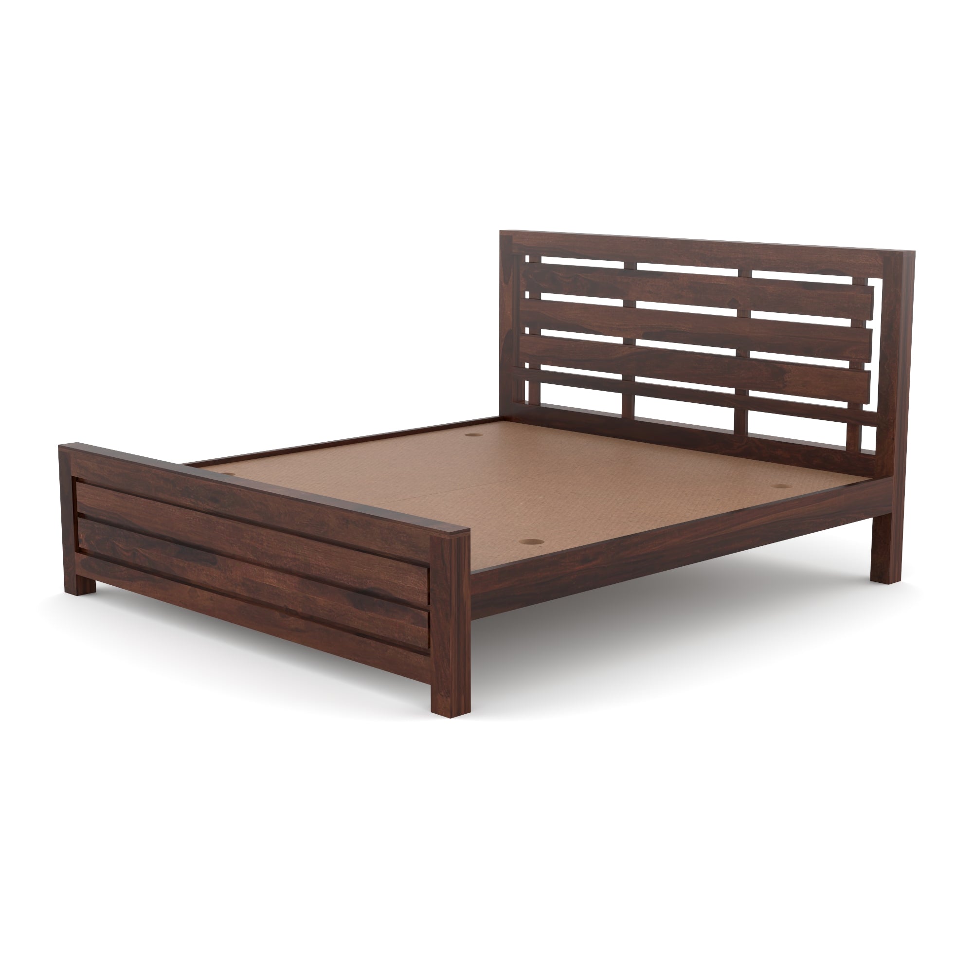 Solid Sheesham Wood king size bed without storage
