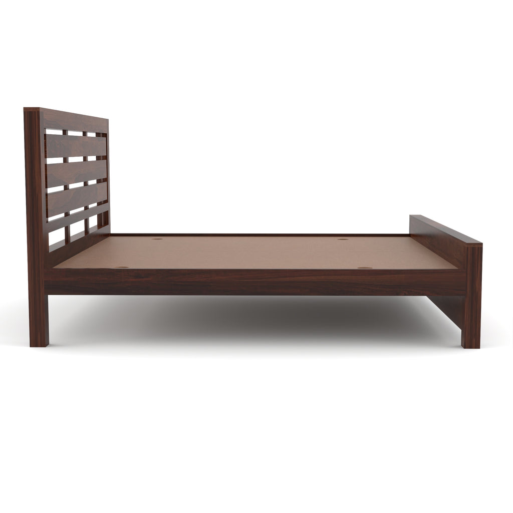 Solid Sheesham Wood Queen size Bed without storage