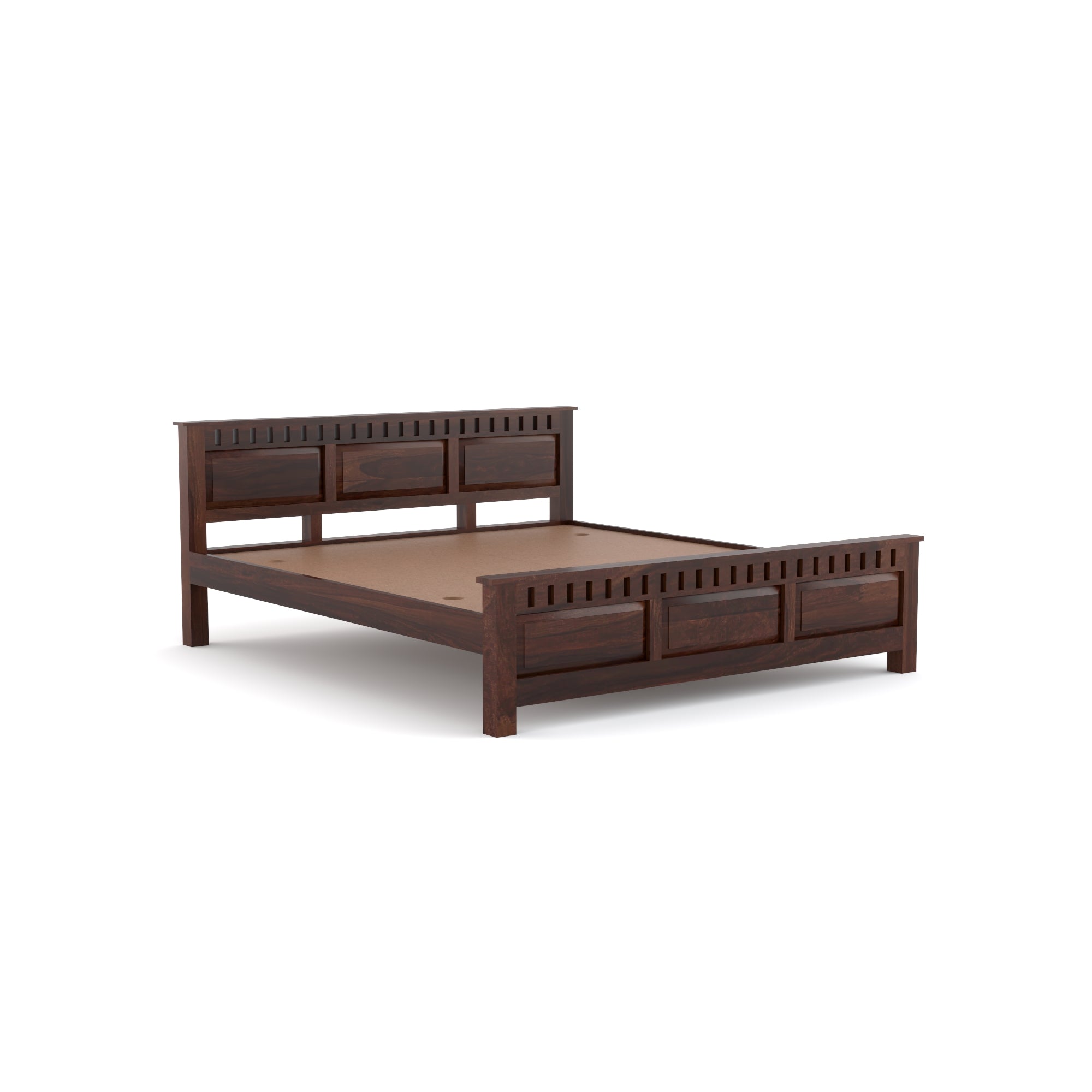 Solid Sheesham Wood king size Bed without storage