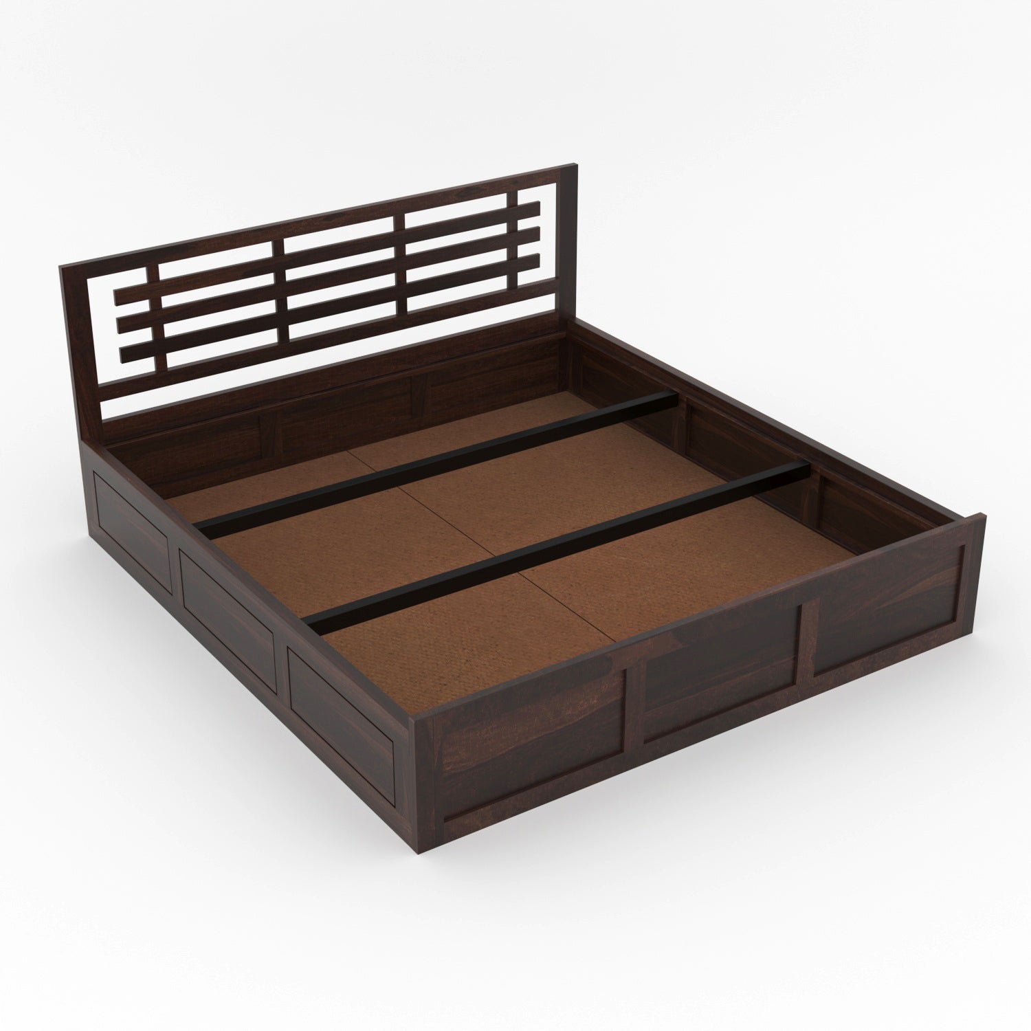 Elythrac Sheesham Wood Queen Size Bed