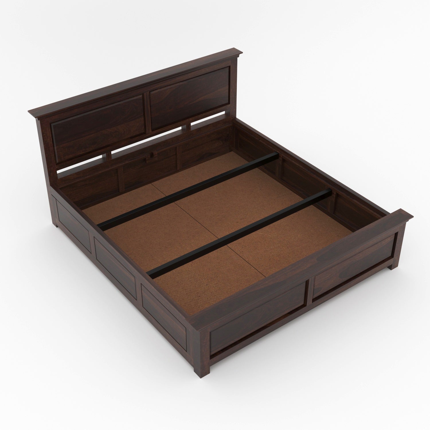 Cyrvion Solid Sheesham Wood King Size Bed