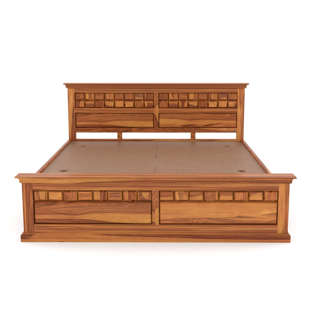 Solid Sheesham Wood king size Bed