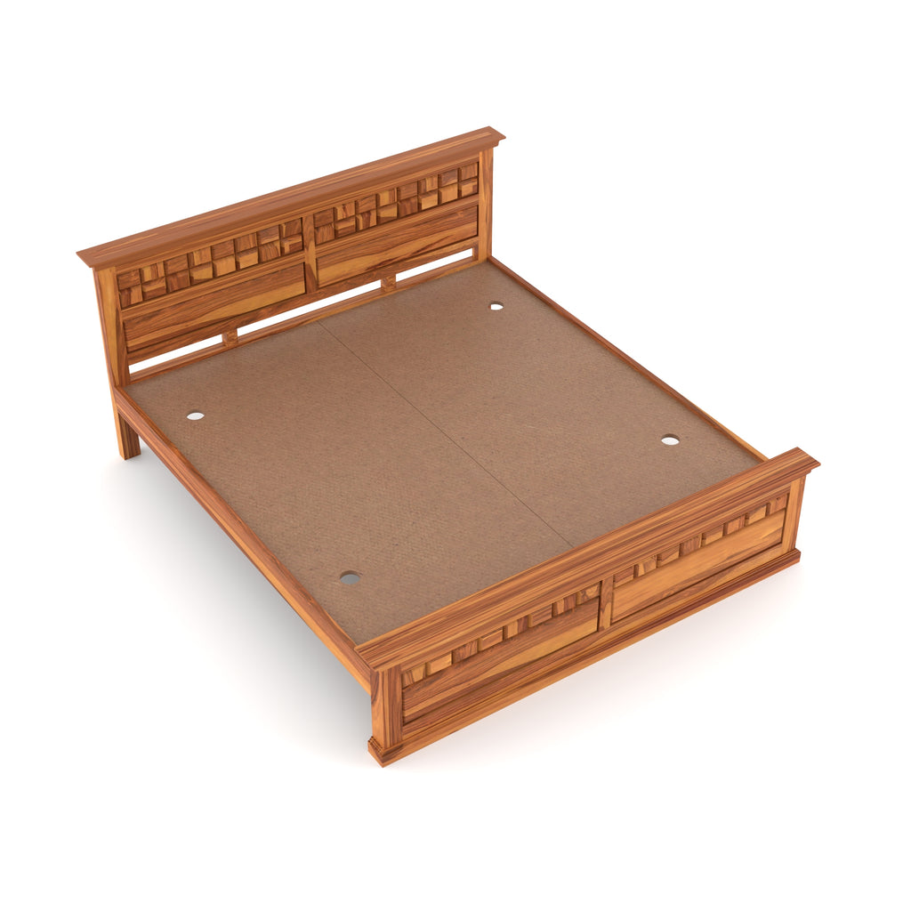 Solid Sheesham Wood king size Bed