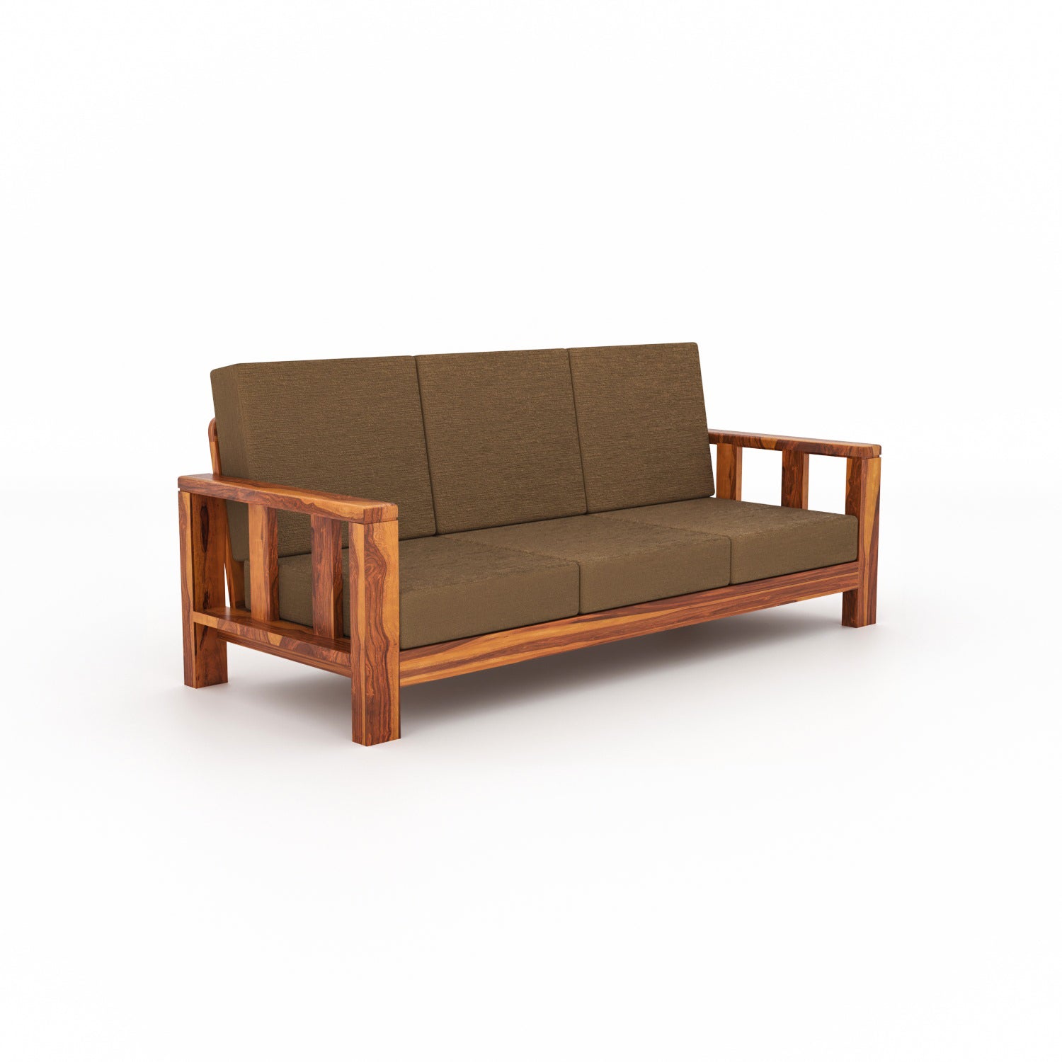 Premium Solid Sheesham Wood 6 Seater Wooden Sofa Set (3+2+1)