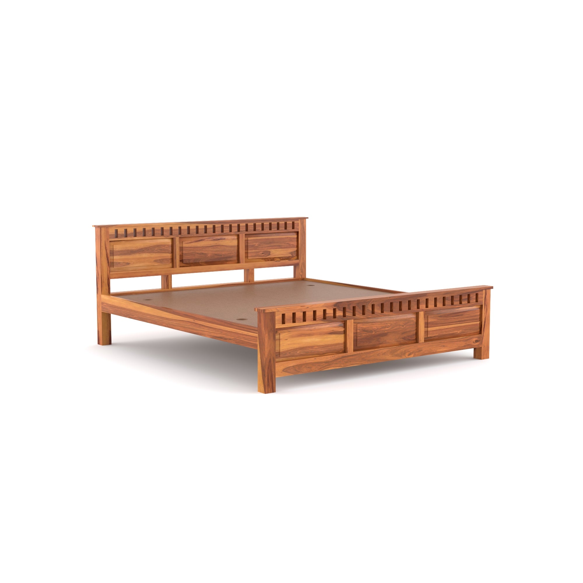 Solid Sheesham Wood queen size Bed without storage